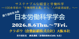 日本労働科学学会第７回年次大会